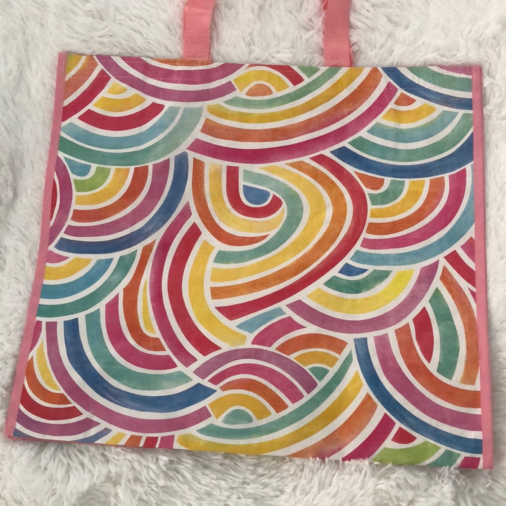 Reusable Shopping Bag Rainbows 🌈 All Over NWT